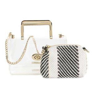 *Aldo Olgiate Comasco Clear 2pc Crossbody Satchel